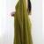 New trendy elegant mehendi solid saree with embellished blouse