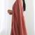 New trendy elegant raddish brown solid saree with embellished blouse
