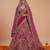 pink silk embroidered lehenga choli