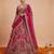 pink silk embroidered lehenga choli