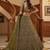 olive net embroidered lehenga choli