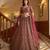 light pink net embroidered lehenga choli