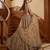 beige net embroidered lehenga choli
