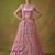 pink net embroidered lehenga choli