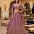 mauve silk blend embroidered lehenga choli