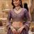 lavender silk blend embroidered lehenga choli