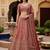 pink silk blend embroidered lehenga choli
