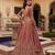 pink silk blend embroidered lehenga choli