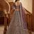 mauve net embroidered lehenga choli