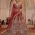 maroon silk embroidered lehenga choli
