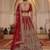 maroon silk embroidered lehenga choli