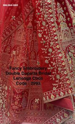 maroon silk embroidered lehenga choli 3