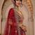 maroon silk embroidered lehenga choli