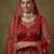 dark red net embroidered lehenga choli