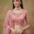 pink net embroidered lehenga choli