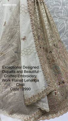 beige net embroidered lehenga choli 3