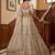 beige net embroidered lehenga choli