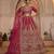 pink silk embroidered lehenga choli