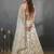 cream net embroidered lehenga choli