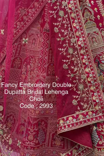 pink silk embroidered lehenga choli