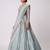 sky blue silk blend embroidered  lehenga choli