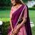 pink art silk printed Onam lehenga choli