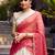 cream jacquard plain Onam lehenga choli
