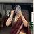 beige art silk woven Onam lehenga choli