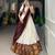 cream art silk woven Onam lehenga choli