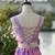 purple organza printed  lehenga choli with free size upto 42