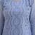 Elegant blue chikankari cotton suit set with dupatta