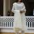Elegant off white chikankari cotton suit set with dupatta