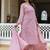Elegant pink chikankari cotton suit set with dupatta
