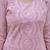 Elegant pink chikankari cotton suit set with dupatta