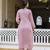 Elegant pink chikankari cotton suit set with dupatta