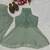 Mint green fandy crush beads work sharara palazzo set