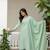 Elegant sea-green chikankari cotton suit set with dupatta