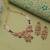 Multi color matte gold kundan choker set