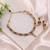 Green color matte gold kundan necklace set