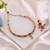 Rani & green color matte gold kundan necklace set