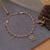 Rani color classic kundan necklace set