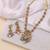 Pista green color matte gold kundan set