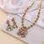 Light pink color kundan necklace set