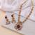 Maroon color matte gold kundan set
