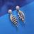 Gold color american diamond earrings