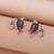 Multi color american diamond earrings