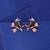 Multi color american diamond earrings