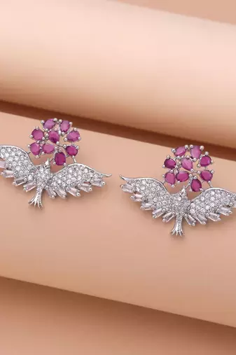 Rani color royal diamond earrings