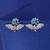 Firozi color american diamond earrings