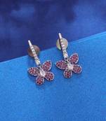 Rani color sparkling diamond earrings